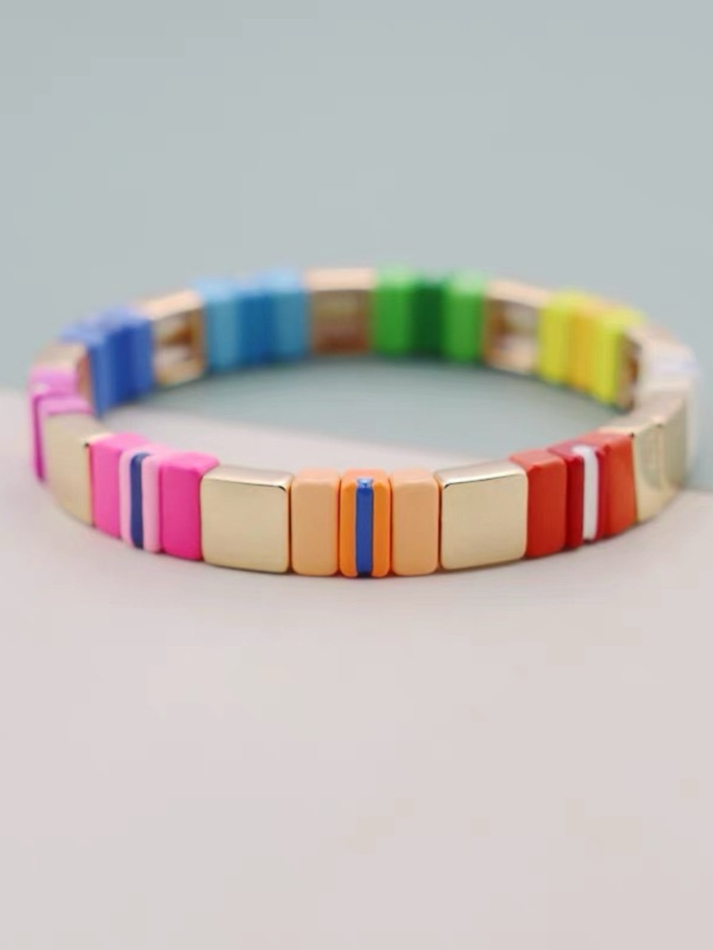 Roxanne Assoulin - Rainbow Brite Bit X Bit Colorful Stretch Bracelet